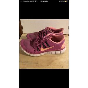 Nike Free 5.0 Women's Running Shoes Size 9 Pink Orange RARE